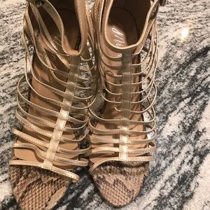 Beautiful strapped gold Sandals